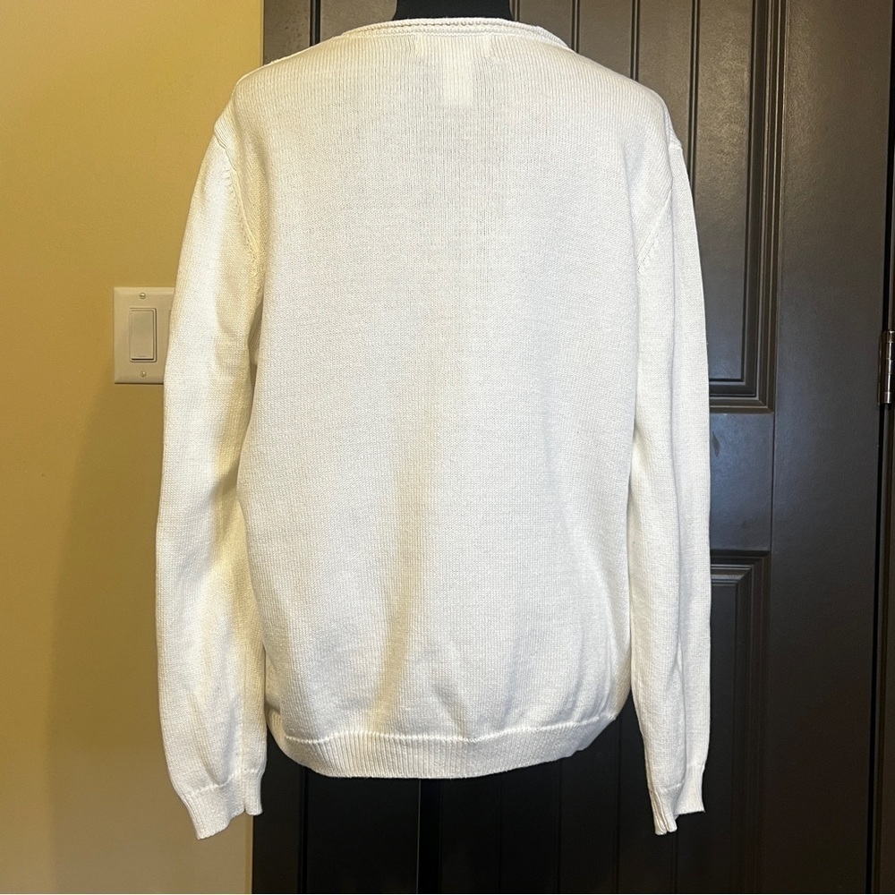 ALFRED DUNNER Sweater with Embroidered Design, Size Medium - Picture 4 of 6
